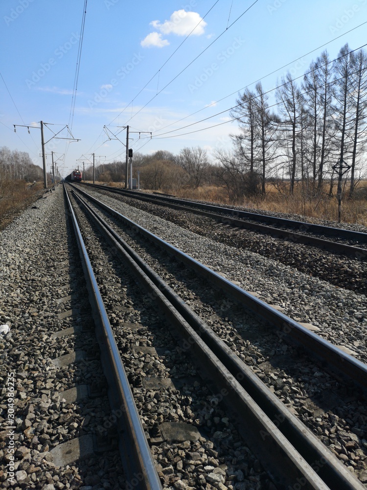 The upper structure of the railway dockless track