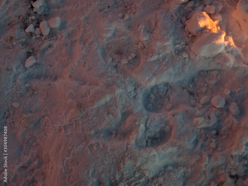 Naklejka premium Nieve en El Colorado, Santiago. Chile