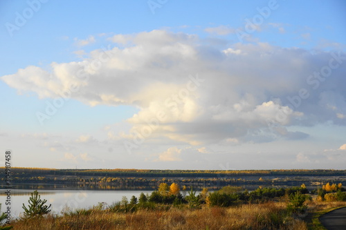 Altd  bener See bei Pritzen  Tagebaurestloch  Brandenburg  Deutschland