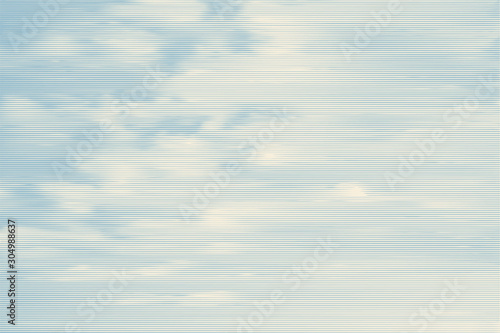 clouds, retro engraving style. design element. vector illustration