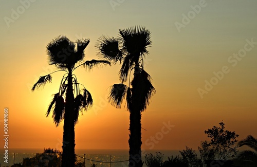 Italy: Wonderful sunset in Sardinia.