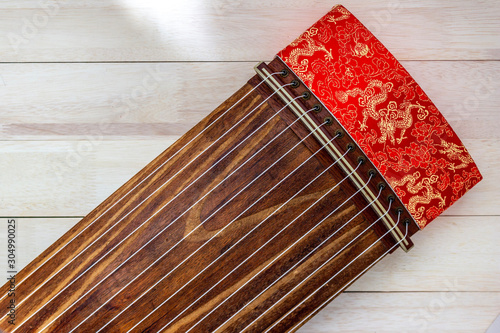 KOTO,Japanese harp,Japanese traditional instrument . photo