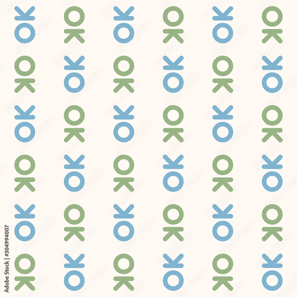 OK word seamless pattern vector. OK word seamless pattern vector.