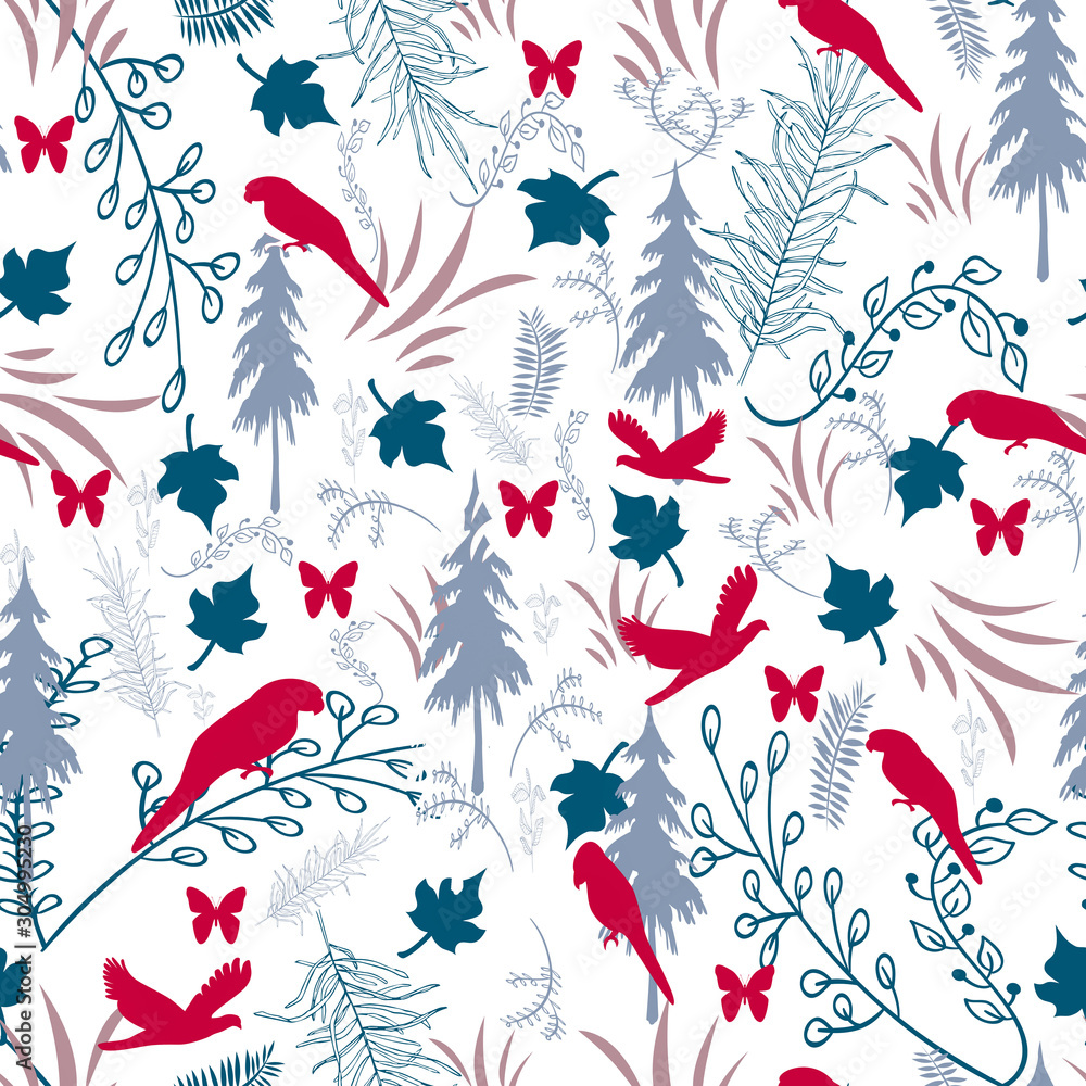 nature and Wild Animals mix combination pattern design. nature and Wild Animals mix combination pattern design.