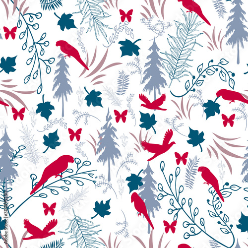nature and Wild Animals mix combination pattern design.