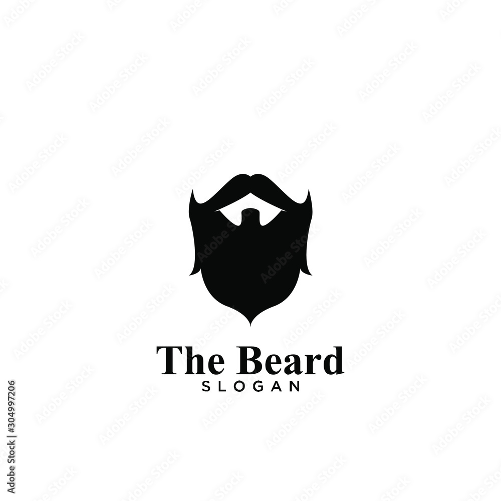 Beard logo icon design vector illustration Beard logo icon design vector illustration