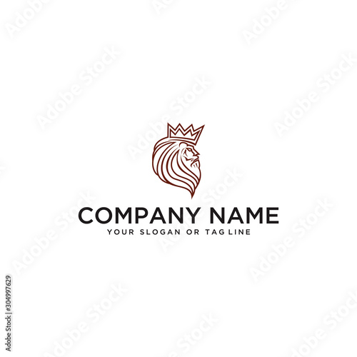 Lion logo design vector