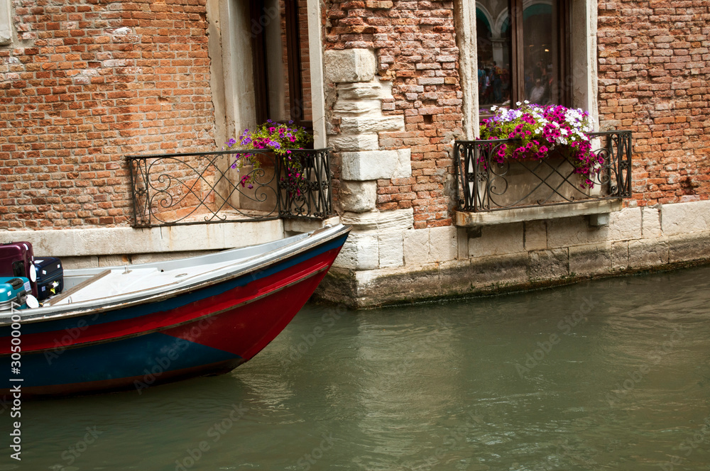 Venice/Italy - November 2019. Venice flow. Water catastrophe.  Sea level increase. Global warming 
