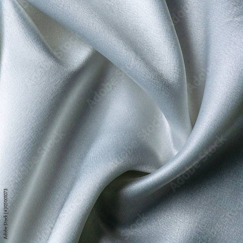 Background texture Luxurious of smooth white silk or satin fabric