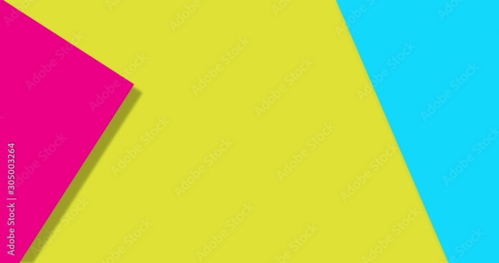 Flat design multicolored and simple geometric backgrounds. Colorful minimalism with animated geometric elements. flat colors and shadows. Background for transitions. Simple, minimalism abstract shapes