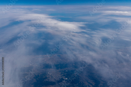 飛行機からの雲海#9