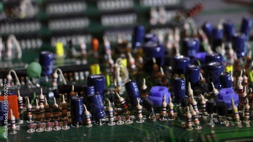 Wallpaper Mural Circuit Board Spin Extreme Close Up 8 Torontodigital.ca