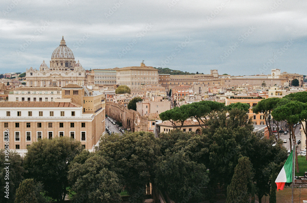 Obraz premium Views of the main streets of Rome, Italy