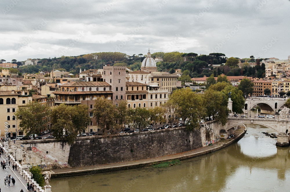 Fototapeta premium Views of the main streets of Rome, Italy