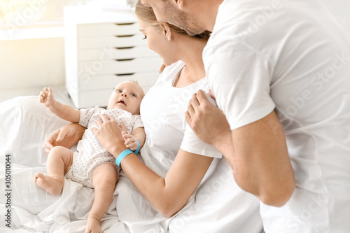 Young family with newborn b...