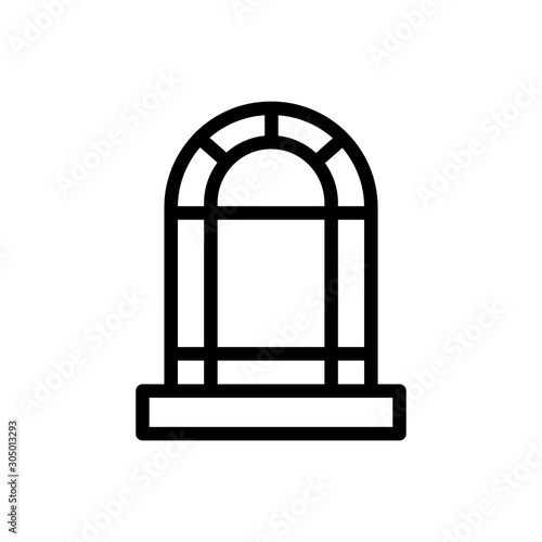 window icon vector trendy flat design