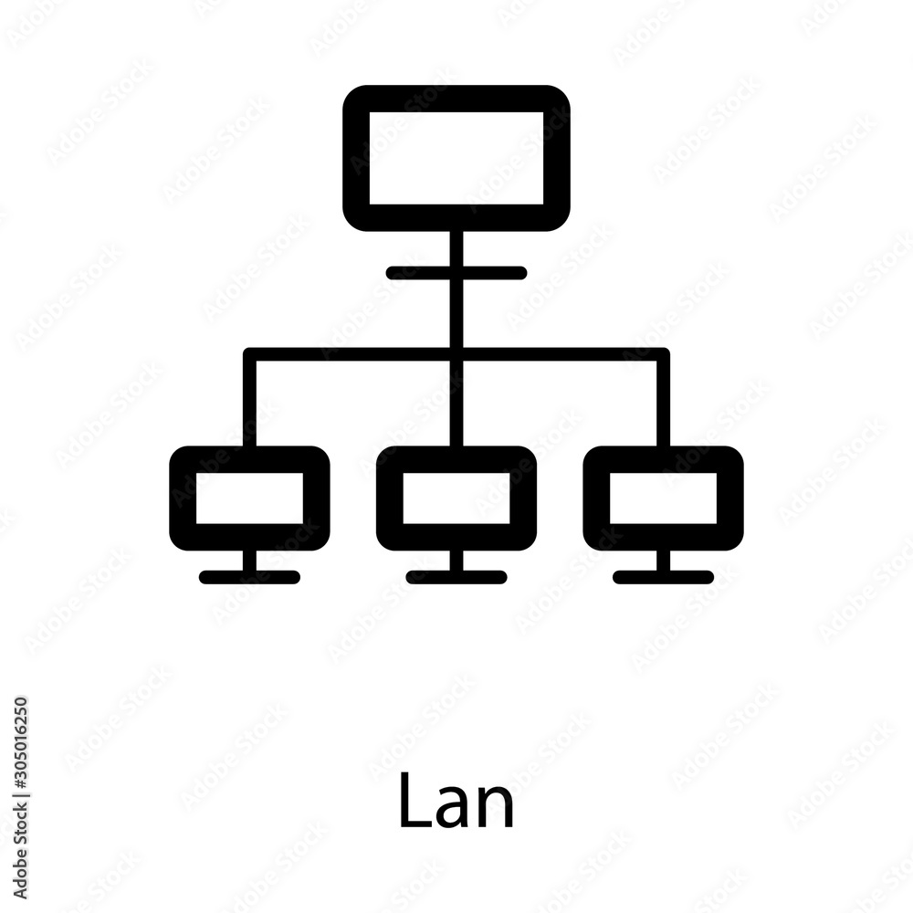  LAN Network Vector 