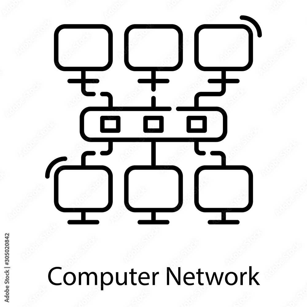  Computer Network Vector 