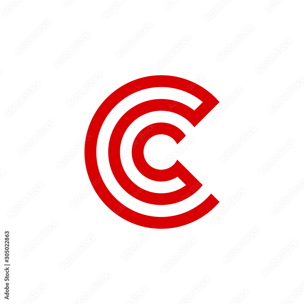 Minimalist Circular letter c logo, stroked CC monogram, line art initial CC logo template .vector Minimalist Circular letter c logo, stroked CC monogram, line art initial CC logo template .vector