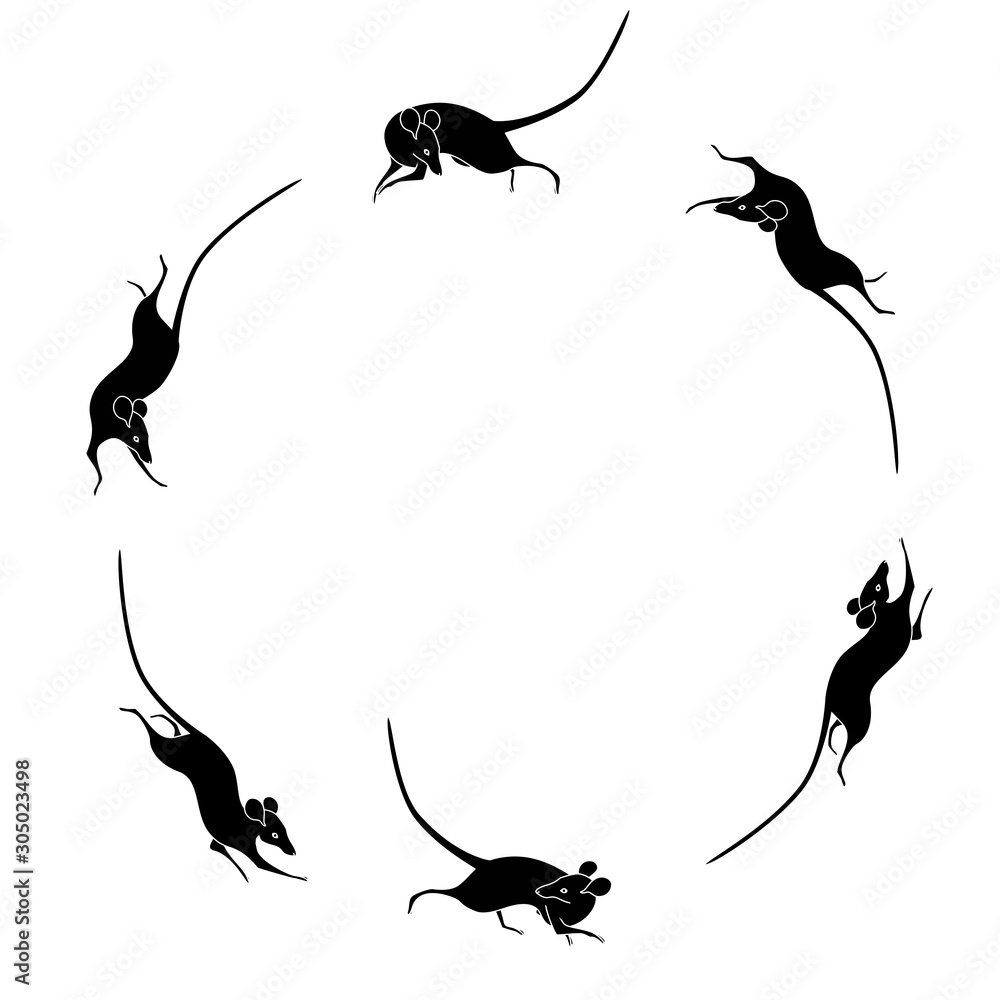 走るネズミ サークル Stock イラスト Adobe Stock 走るネズミ サークル Stock イラスト Adobe Stock