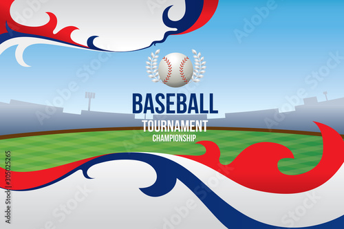 Vector of baseball background.
