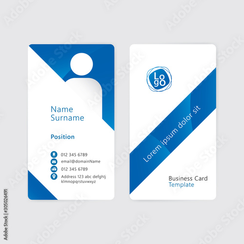 Vector corporate  business card template.