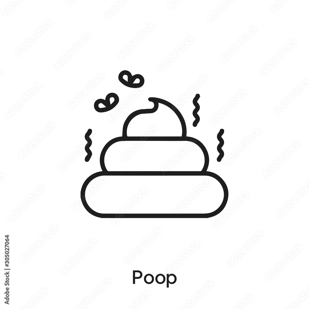 Poop icon vector. Poo dung icon vector symbol illustration. Modern
