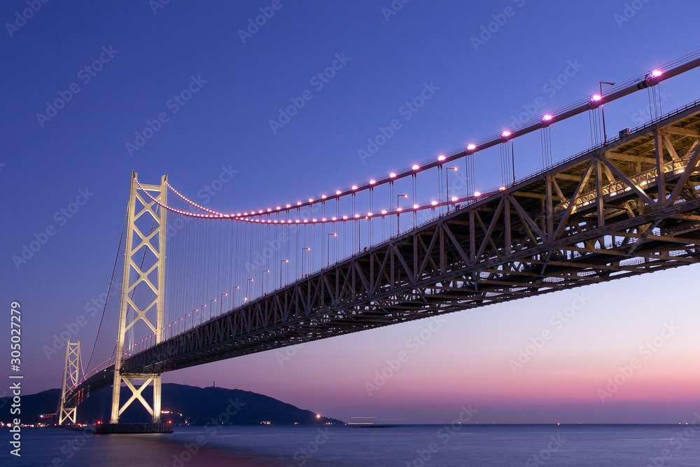 Akashi Kaikyo Bridge, Kobe, Japan