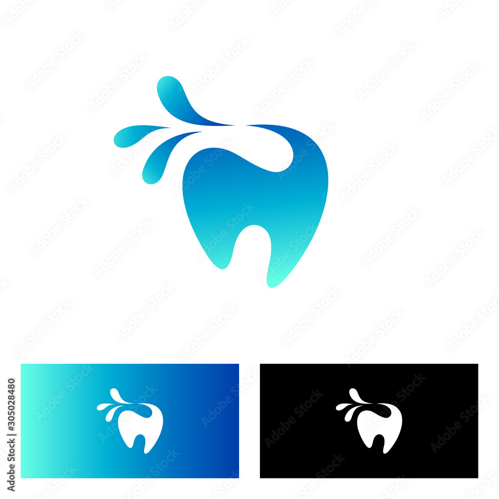 dental and water drop logo design dental and water drop logo design