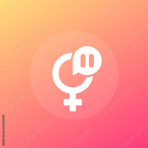 menopause vector simple icon, sign