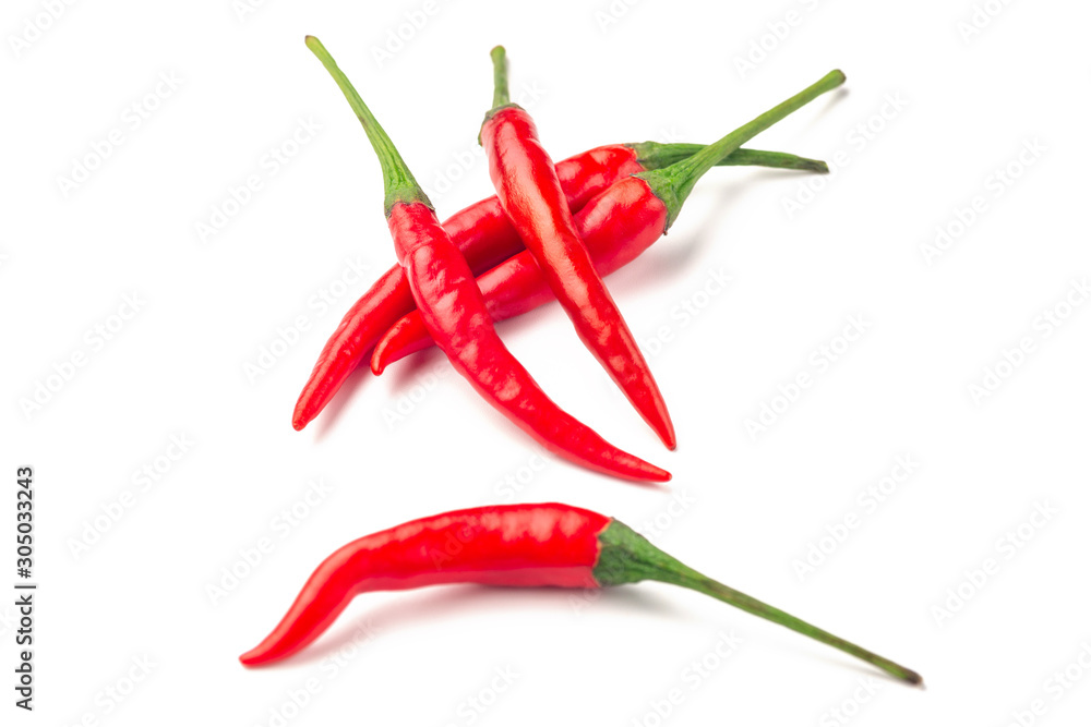 Red Chili pepper isolated on a white background Red Chili pepper isolated on a white background