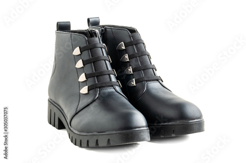 Leather female boots