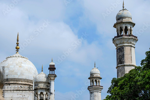 Aurangabad, India - October 29 2019: The Bibi Ka Maqbara at Aurangabad India. It was commissioned in 1660 by the Mughal emperor Aurangzeb in the memory of his first and chief wife Dilras Banu Begum. photo
