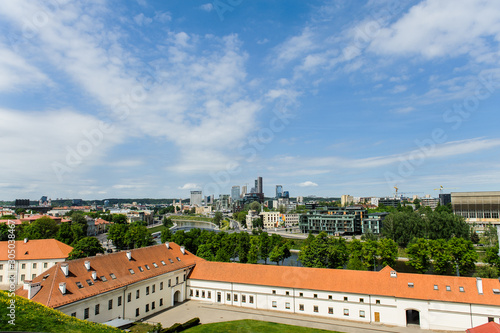 View to Vilnius old city and modern downtown. Vilnius is capital of Lithuania
