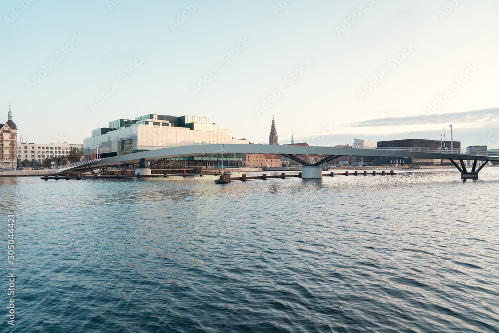 New pedestrian bridge Lille Langebro in Copenhagen