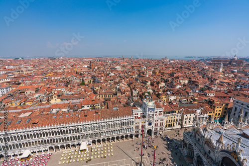 サンマルコ広場の鐘楼からの眺め