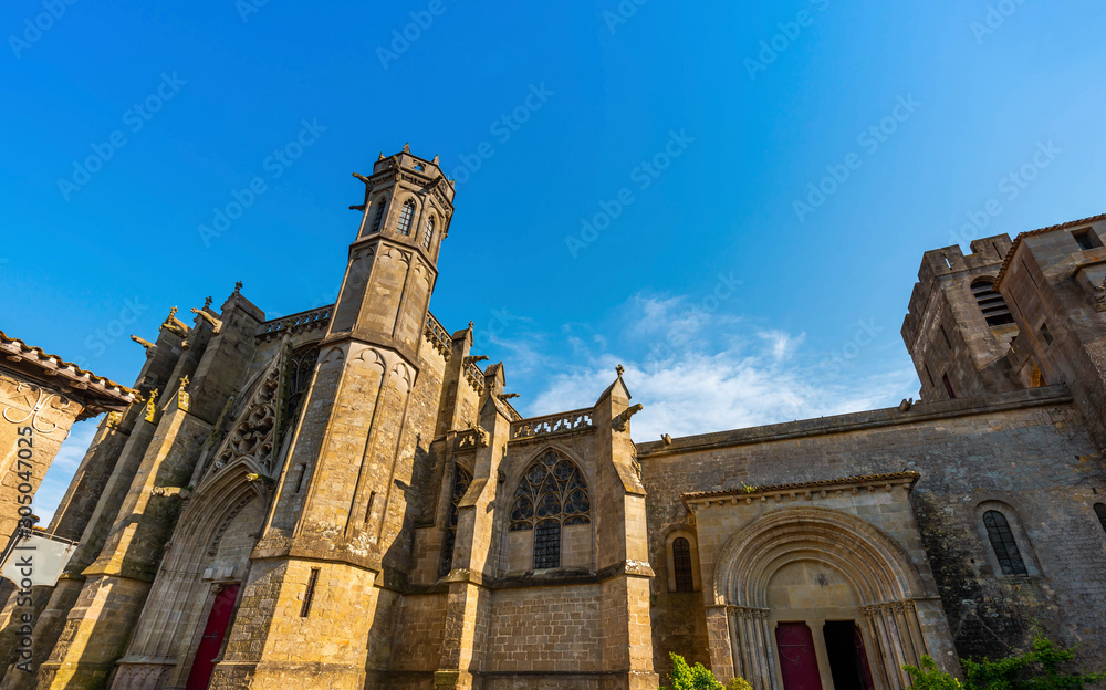 Saint-Nazaire Basilica of the city of Carcassonne in the Aude in Occitania, France