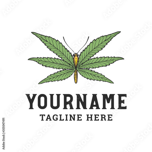 Cannabis and Butterfly 