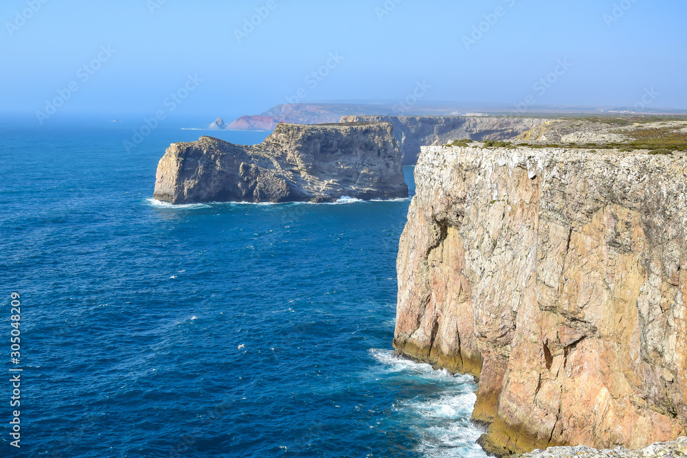  Cape St. Vincent, Sagres Portugal, cliffs at the edge of the world.