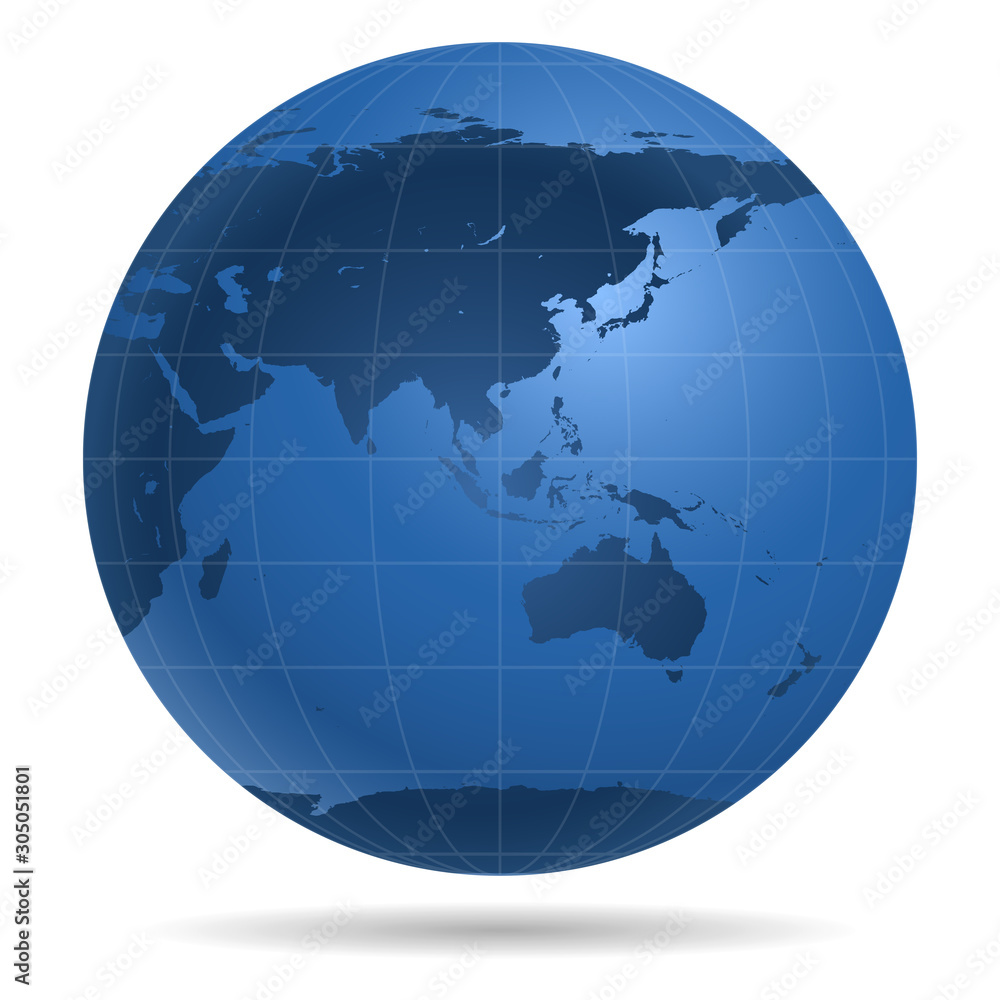 Globe Earth dark continents icon isolated on white background. Europe, Asia, Africa, Australia, Antarctica, Arctic. Vector illustration Globe Earth dark continents icon isolated on white background. Europe, Asia, Africa, Australia, Antarctica, Arctic. Vector illustration