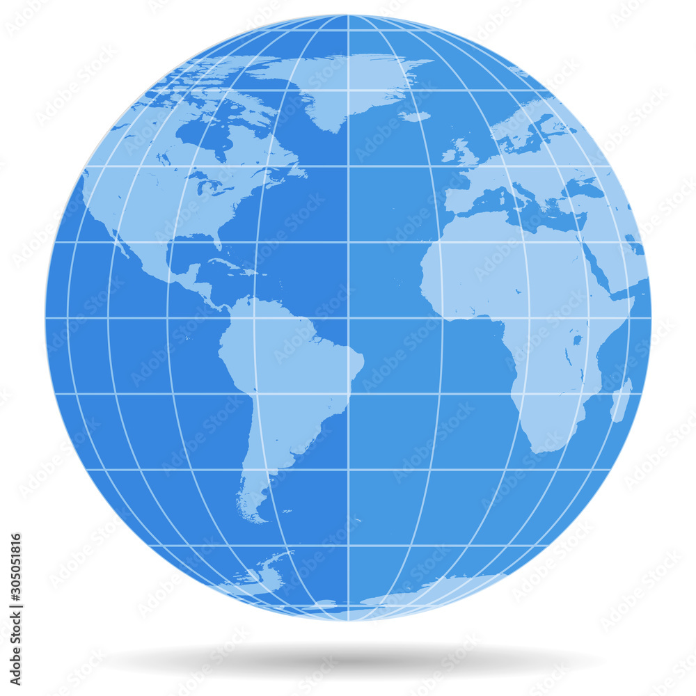 Globe Earth symbol flat icon isolated on white background. Europe, Africa, America, Antarctica, Arctica. Globe Earth symbol flat icon isolated on white background. Europe, Africa, America, Antarctica, Arctica.
