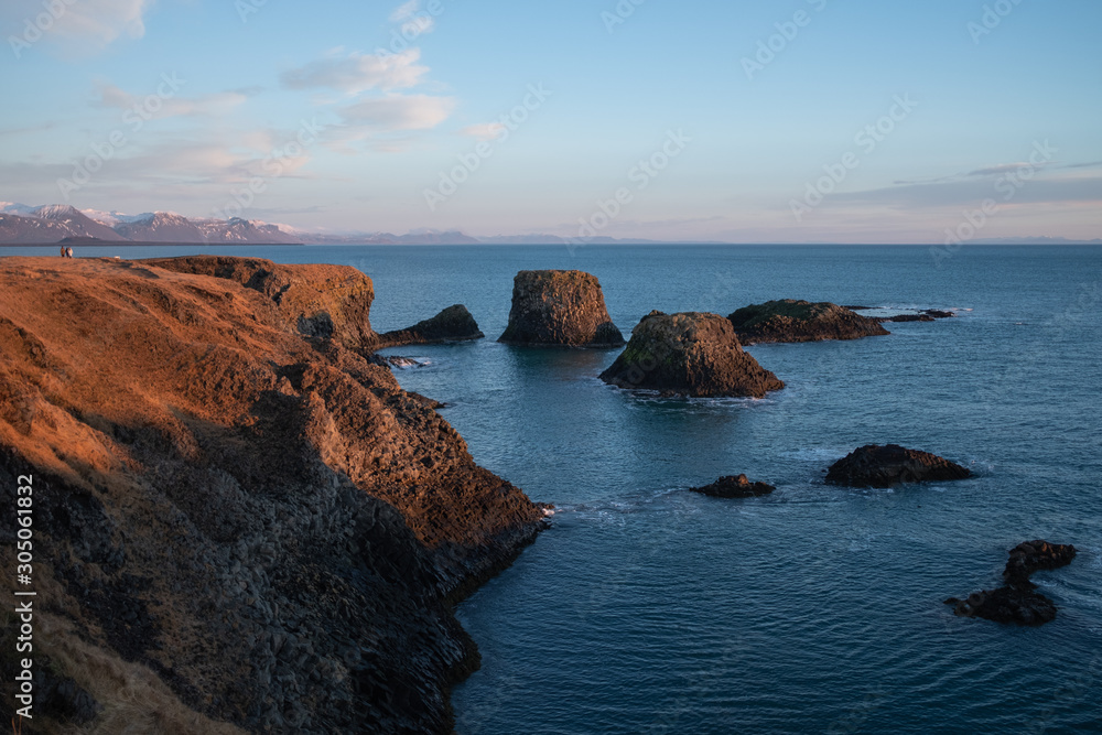 Lóndrangar rocks along Snaefellsnes Peninsula Iceland