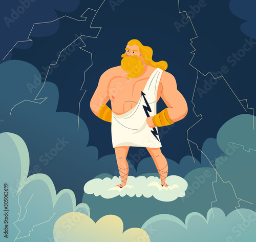 Fotografie Greek God Illustration