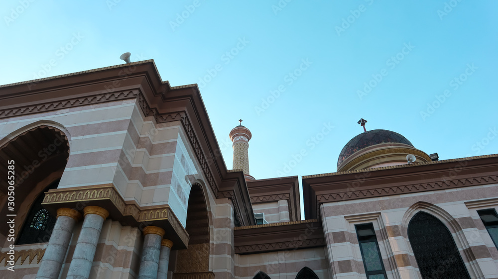Mosque with beautiful sky shades at Klaten City Mosque with beautiful sky shades at Klaten City