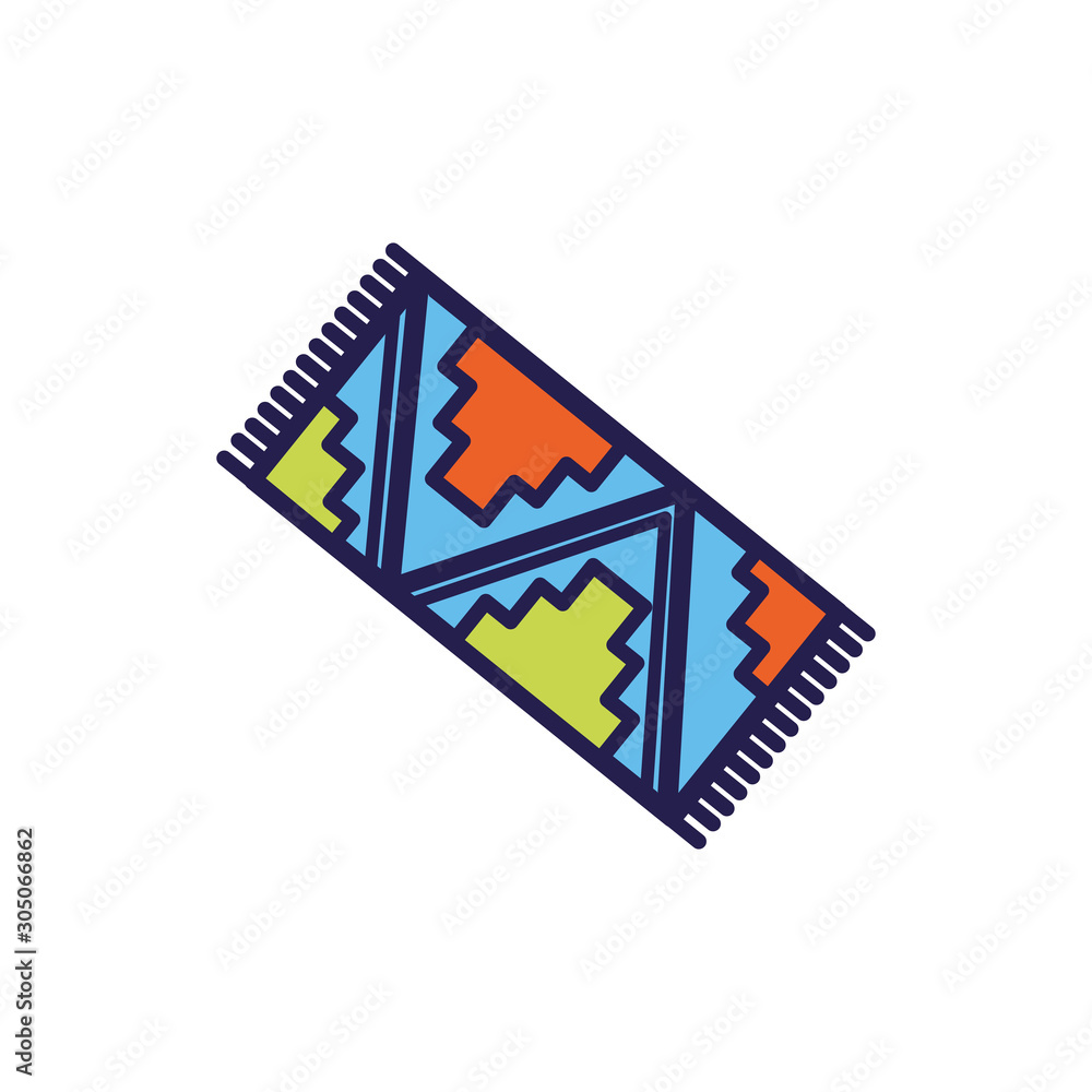 mexican culture rug fill style icon mexican culture rug fill style icon