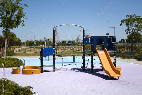 Playgrounds for children in the Uptown Milan District