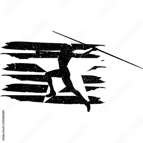 Javelin Throw  Women  Track and Field  flag, American Flag, Fourth of July, 4th of July, Patriotic, Cricut Silhouette Cut File, Cutting file