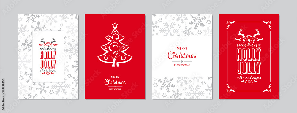 Merry Christmas cards set with hand drawn elements. Doodles and sketches vector Christmas illustrations, DIN A6 Merry Christmas cards set with hand drawn elements. Doodles and sketches vector Christmas illustrations, DIN A6