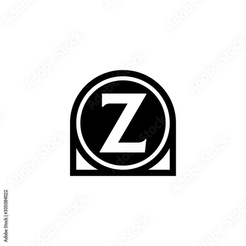 Free Download Initial Z Letter Icon Design with circle. Abstract Circle Letter Z Creative Alphabet Logo Icon Design. Letter Z logo Design. - GFXLoad