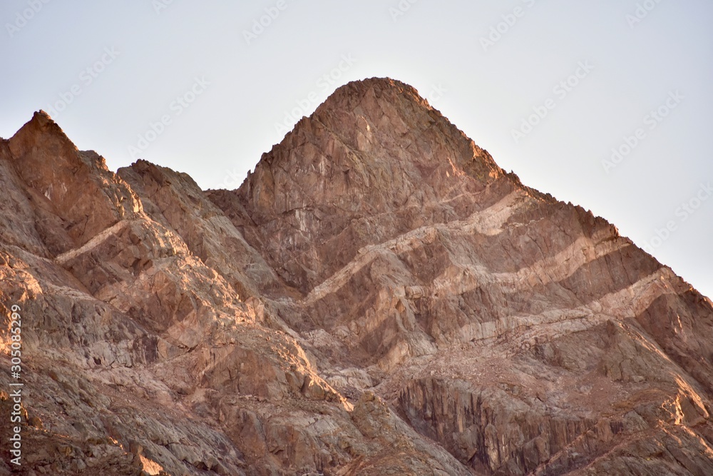 A closeup of Eagle's Nest peak at sunset.  Located in the Gore Range of the Colorado Rockies.